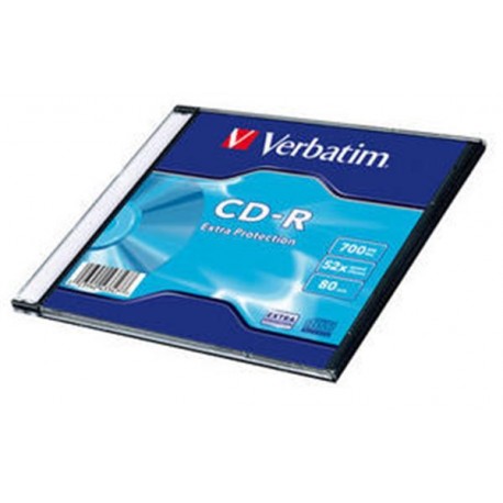 médium VERBATIM CD-R 700MB, 52 Extra Prot. Slim Box