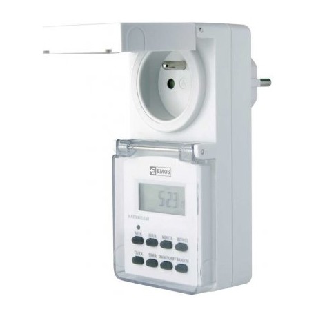 EMOS zásuvka digitálna spínacia zásuvka vonkajšia IP44, P5507,1907110030