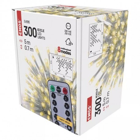 EMOS D4CW02 300LED 5m, WW IP44 T MF R, 1550040012