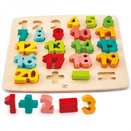 Hape puzzle vkladacie Čísla