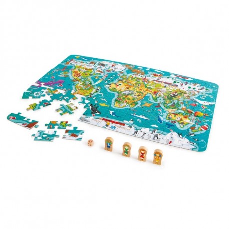 Hape puzzle a hra Svet E1626A