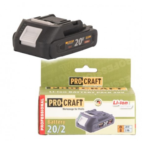 PROCRAFT 20V Li-ion 2000mAh akumulátor 20/2A
