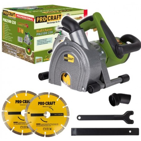 PROCRAFT PM2500-230 fréza na murivo drážkovacia