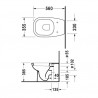 DURAVIT D-CODE misa WC stojaca 35,5 x 56 odpad zadný rovný biela, 211509000002