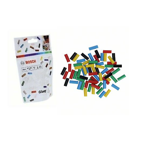 BOSCH GLUEY farebné 70ks náplň tavná