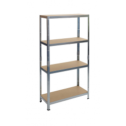 RACKS RAT20 MS kovový MDF 4 police 1800x900x400 mm max. 175 kg/pol.