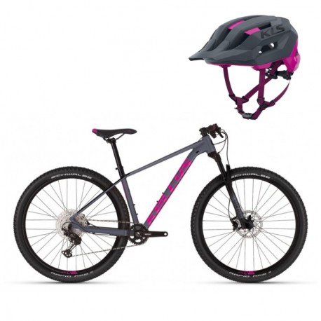 KELLYS MYSTERY 50 bicykel horský S 27,5 + prilba SHARP pink M/L 54-58cm