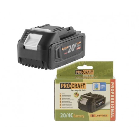 PROCRAFT 20V Li-ion 4Ah 20/4C akumulátor