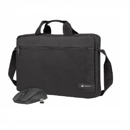 Natec set WALLAROO 2, brašna pro NB 15,6"+ bezdrátová myš 1600 DPI NTO-2051