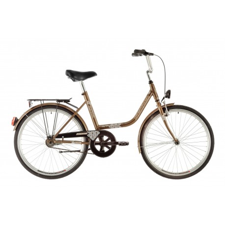 Mestský bicykel KENZEL LORETA brown 24" 2026