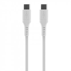 Fixed FIXDLS-CC12-WH Liquid silicone USB-C / USB-C, 1,2m, bílý