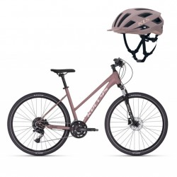 KELLYS Pheebe 30 bicykel crossový Rose Gold S 28" + prilba DYNAMIC II rose gold S/M (52-55 cm)