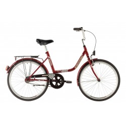 Mestský bicykel KENZEL LORETA bordo 24" 2026
