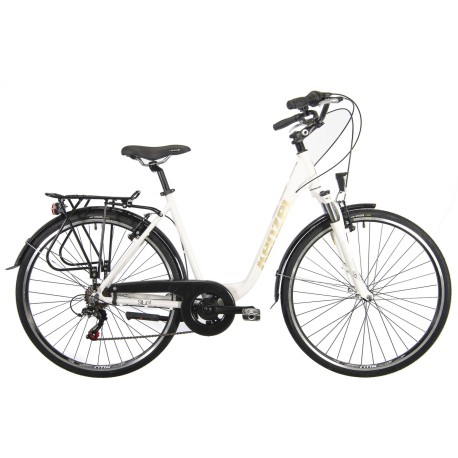 Mestský bicykel KENZEL SILUET 6spd white 28" 2026