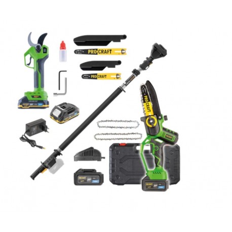 PROCRAFT SPKA32Li/ES28LiBB + nádstavec EP3,0R píla akumulátorová a nožnice