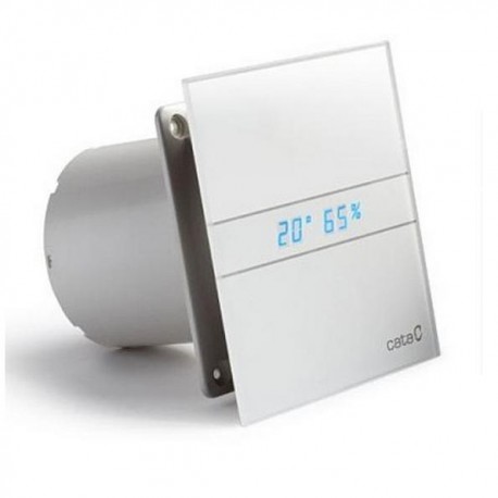 CATA E-120 GTH, Hygro + Timer, 2 rýchl., LED teplomer + vlhkomer, sklenený čelný kryt