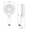 MYBATH DEE ručná sprcha 130, 3 prúdy, chróm/biela, 460257