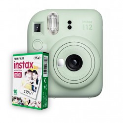 SET Fujifilm Instax Mini 12 GREEN/ZELENÝ + film INSTAX MINI GLOSSY (10/PK)