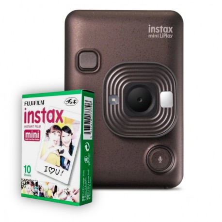 SET Fujifilm INSTAX LIPLAY BRONZE NEW + film INSTAX MINI GLOSSY (10/PK)