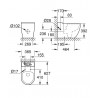 GROHE Bau Ceramic kombi WC misa, variabilný odtok, alpská biela, 39910000