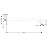Hansgrohe sprchové rameno 389 mm, DN15, chróm 27413000 - POUŽITÝ TOVAR