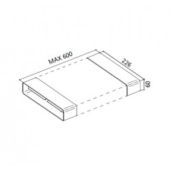 FABER 112.0280.685 FLEXIBLE CONNECTOR RF600 odvod pár
