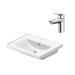 Duravit D-NEO umývadlo 60 x 48 cm + batéria Hansgrohe LOGIS 100
