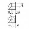 DURAVIT D-CODE misa WC stojaca 35,5 x 56 odpad zadný rovný biela, 211509000002