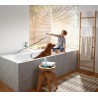 Hansgrohe sBox k vani hranatá vrchná sada na ručnú sprchu chróm 28010000