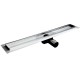 ACO sprchový žľab LH90 s horizontálnou prírubou celonerezový 64 x 885 mm, 413484
