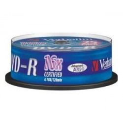 médium Verbatim DVD-R 4,7GB 16x 10cakebox