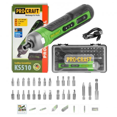 PROCRAFT KS 510 skrutkovač akku